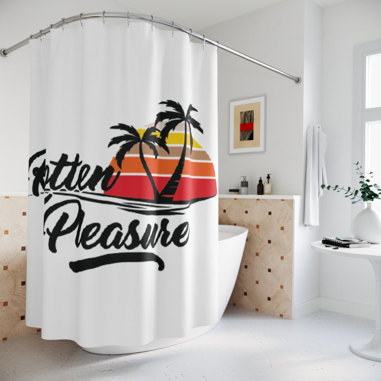 RTTN Pleasure Sunset Shower Curtain