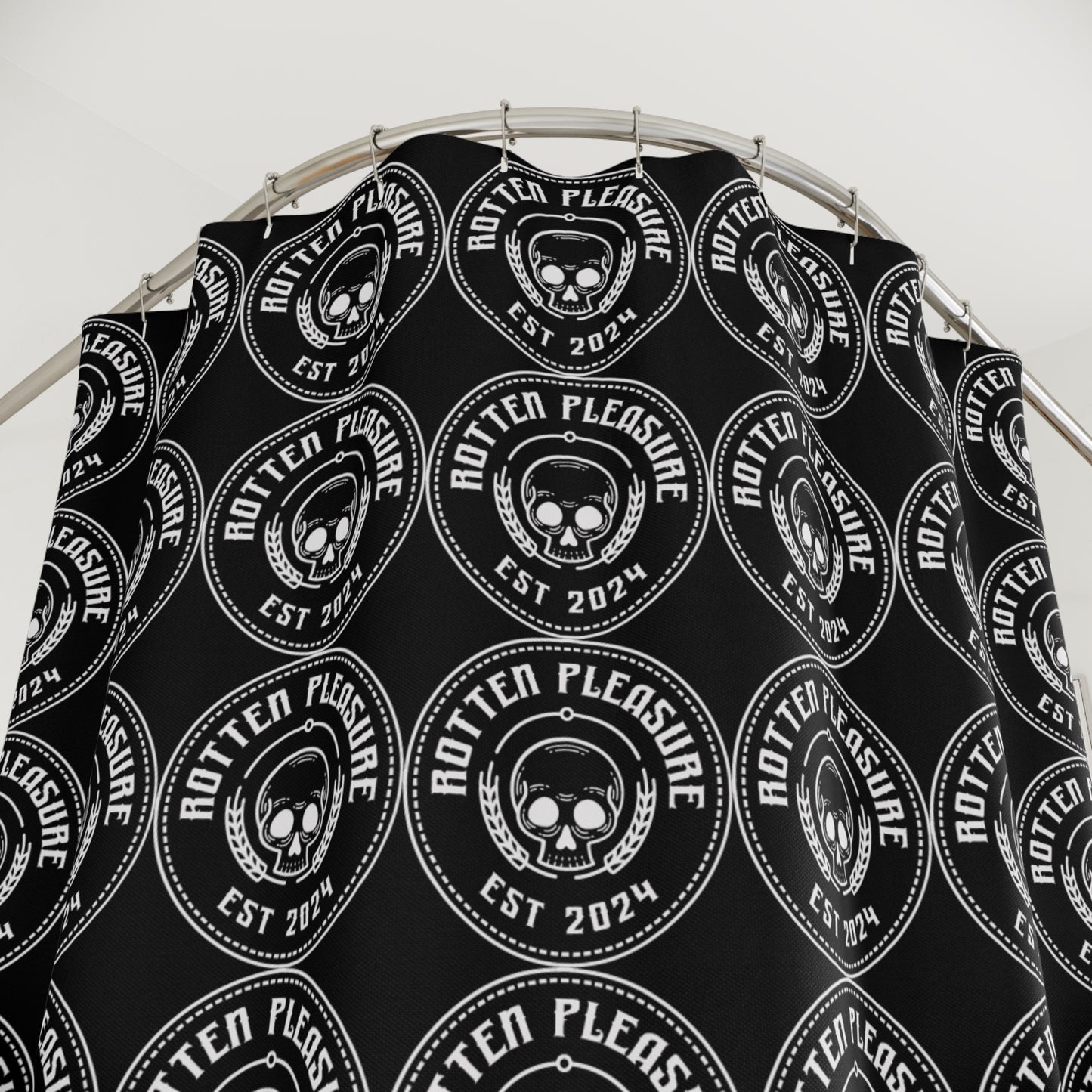 RTTN Pleasure LOGO Shower Curtain