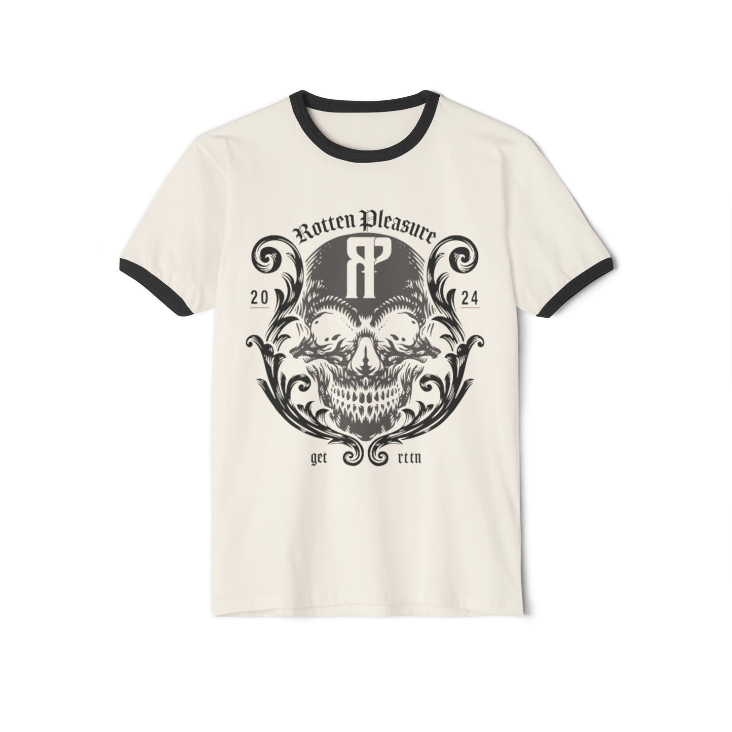 Rotten Pleasure Flourish Ringer Tee