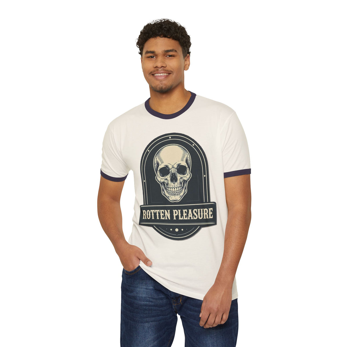 RP SKULL BADGE RINGER T-SHIRT