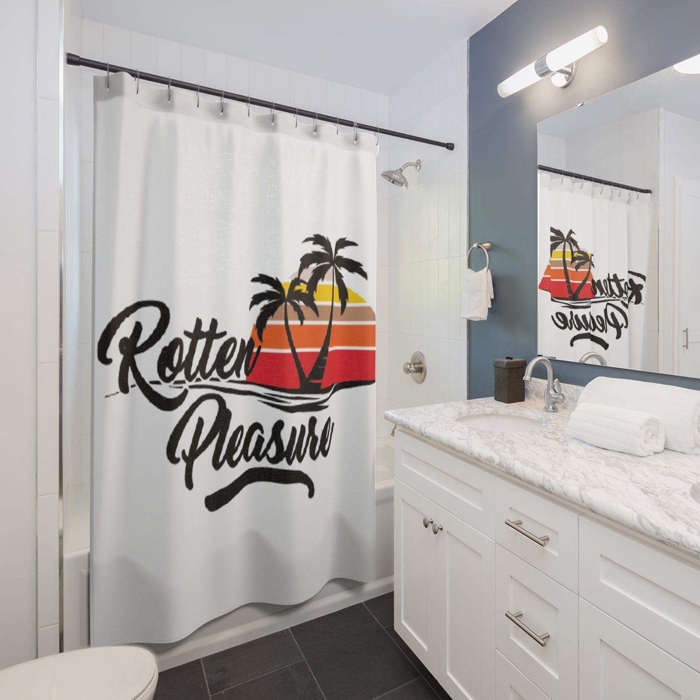 RTTN Pleasure Sunset Shower Curtain