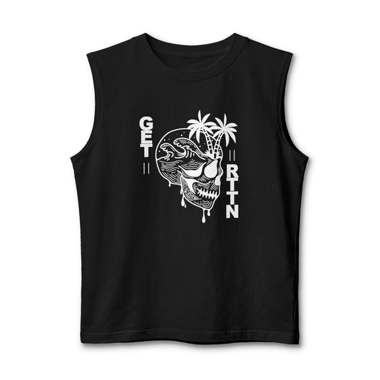 GETRTTN Palms Skull Muscle Tee