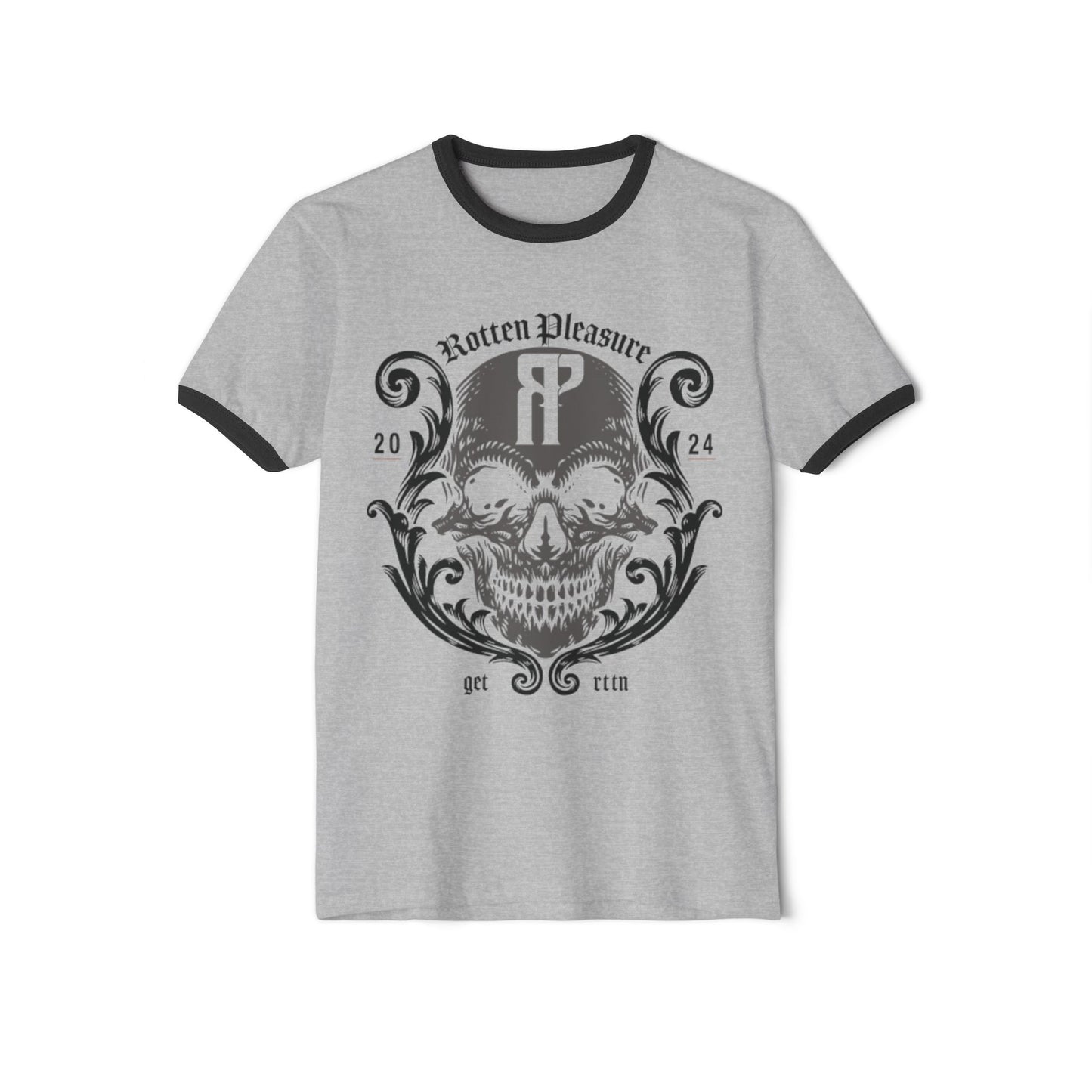 Rotten Pleasure Flourish Ringer Tee