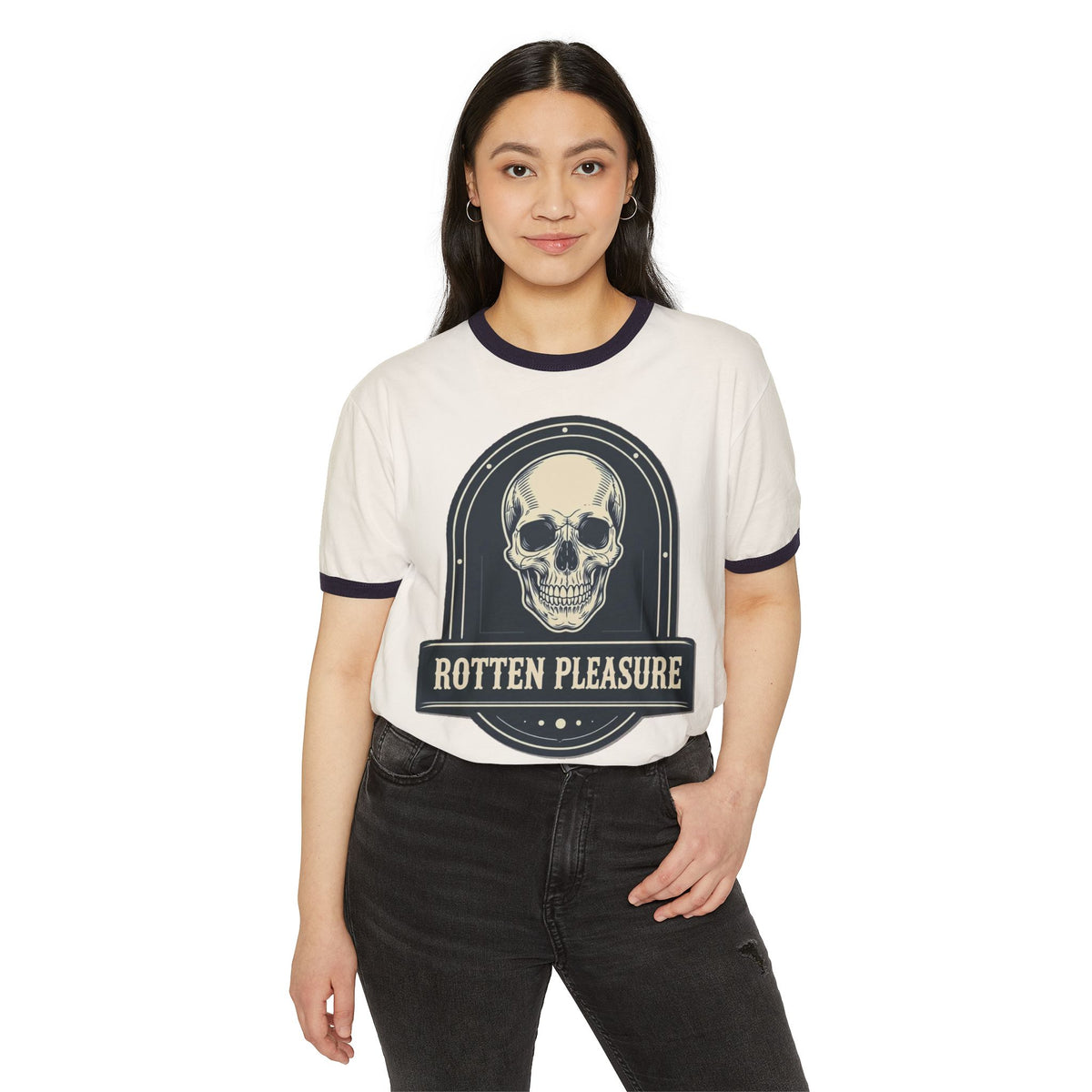 RP SKULL BADGE RINGER T-SHIRT