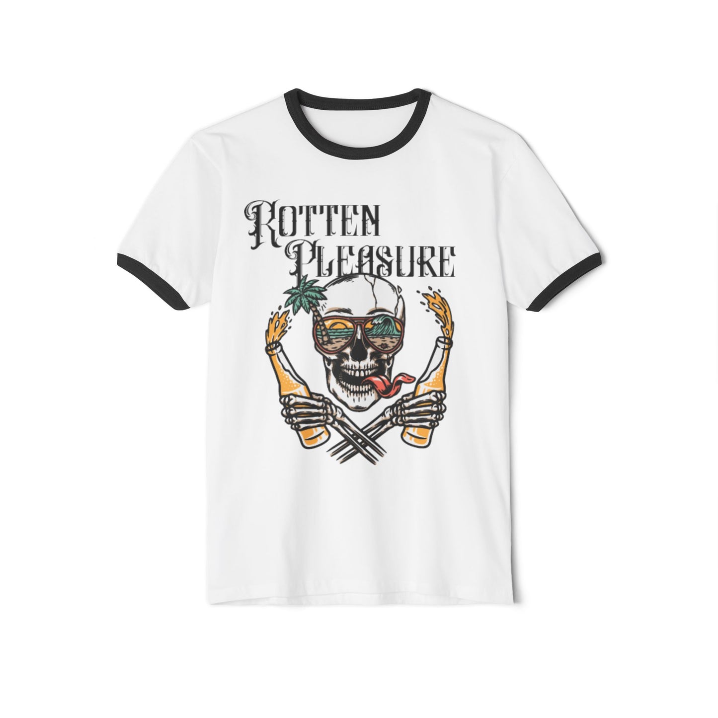 RP Drunk Skull Ringer Tee