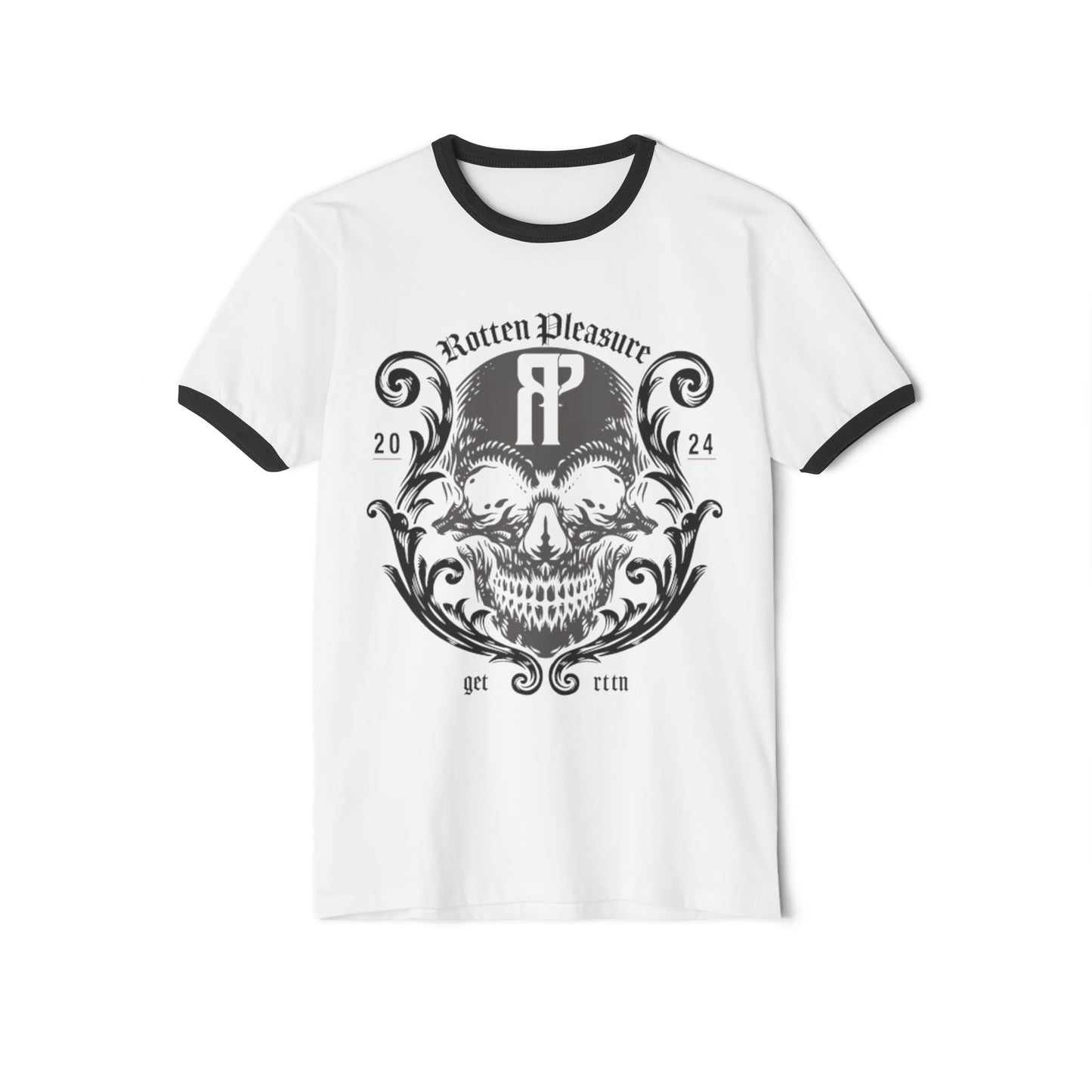 Rotten Pleasure Flourish Ringer Tee
