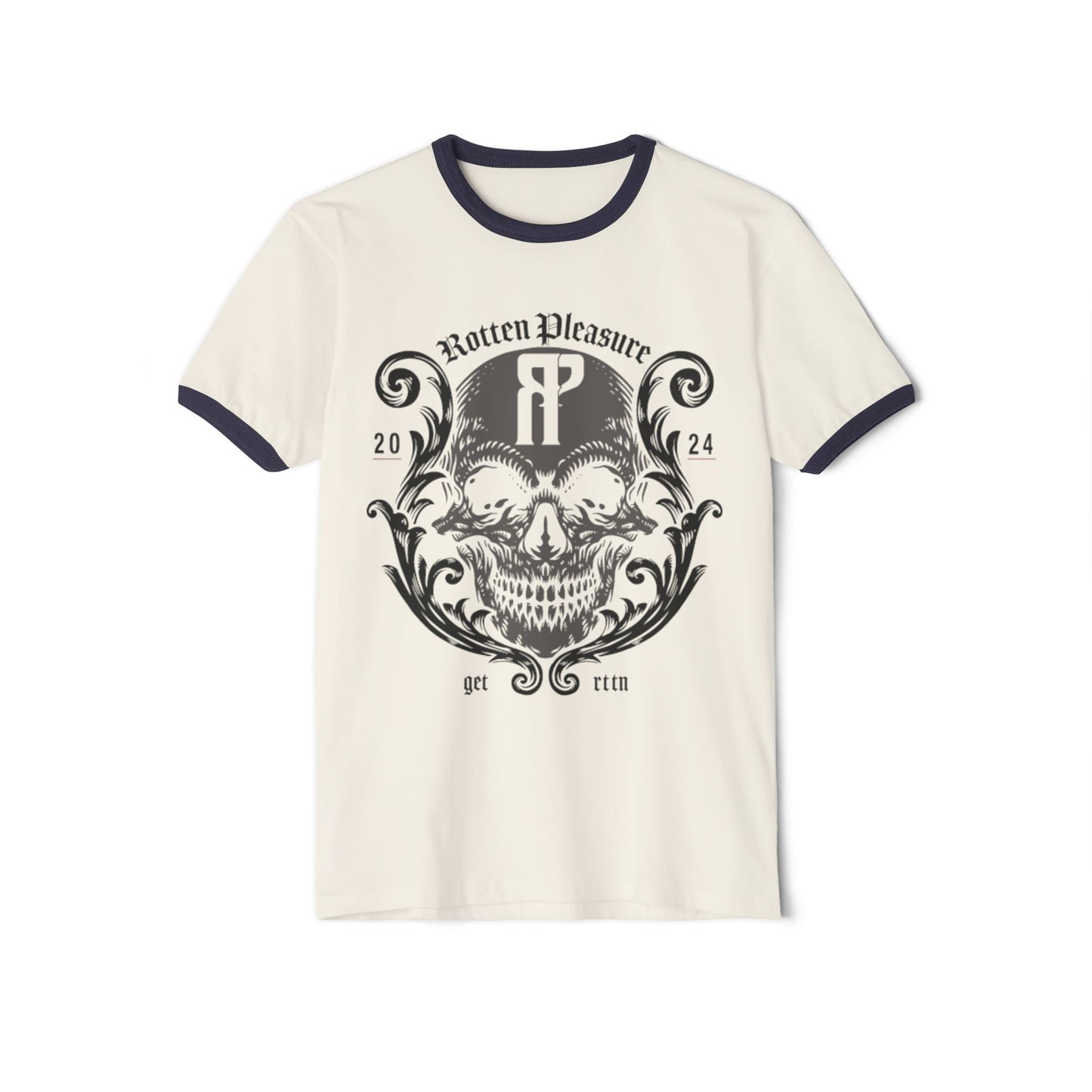 Rotten Pleasure Flourish Ringer Tee