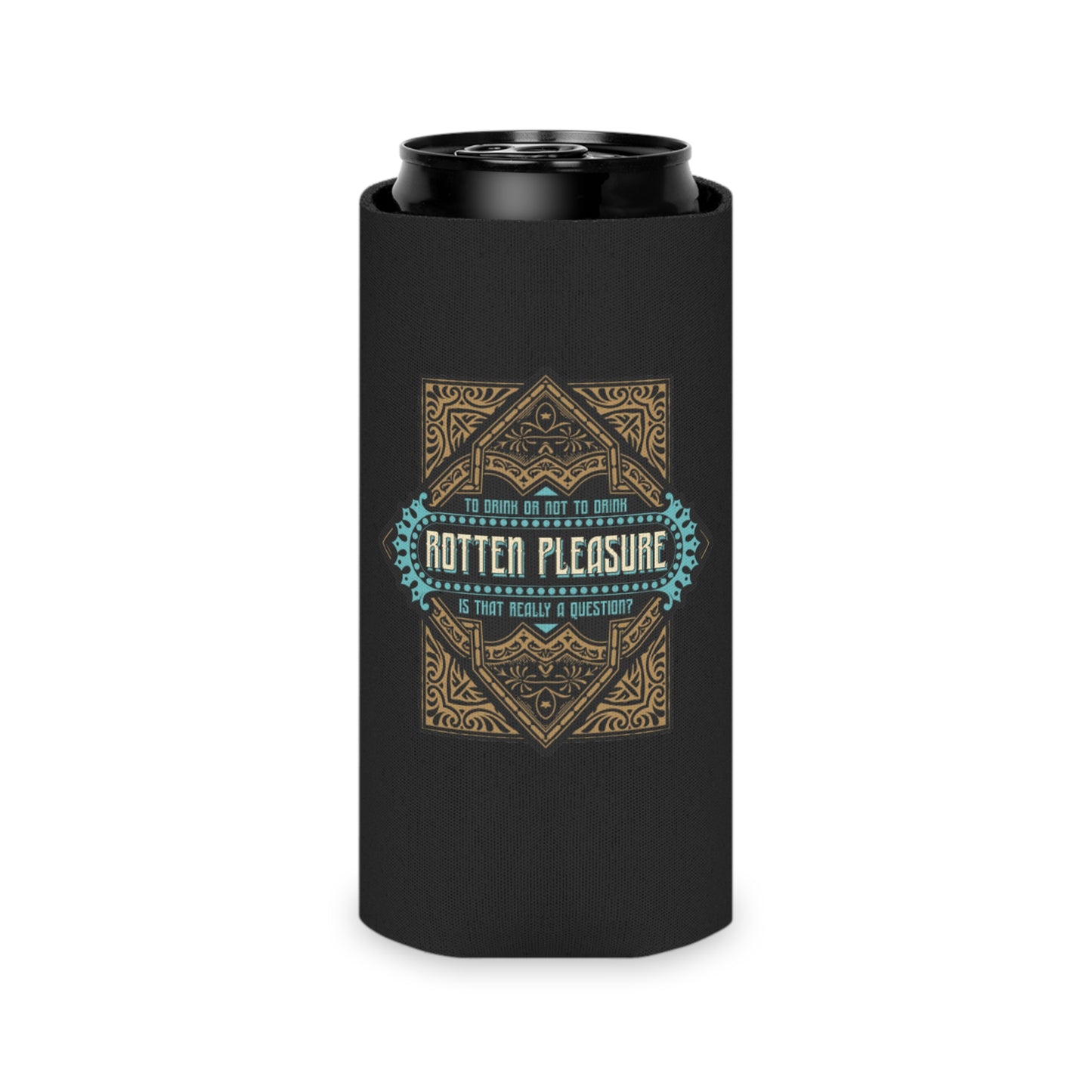 Rotten Pleasure Liquor Label Koozie